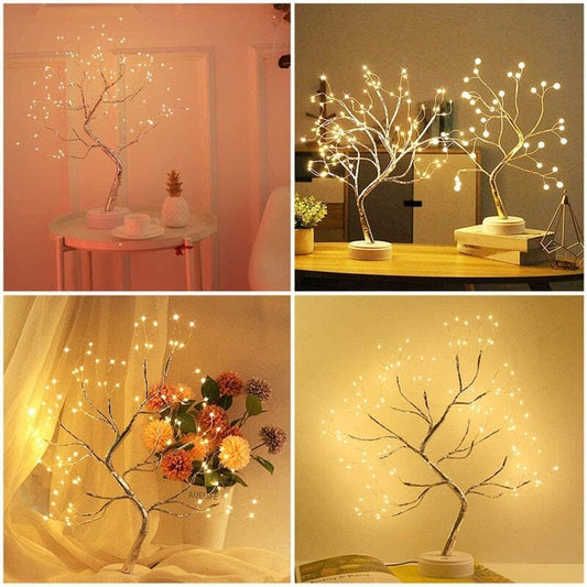 Árvore Luz das Fadas - Decoração Encantadora com Mini Lâmpadas de LED Árvore de Luz Decorativa Franco Center