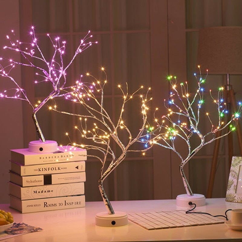 Árvore Luz das Fadas - Decoração Encantadora com Mini Lâmpadas de LED Árvore de Luz Decorativa Franco Center 