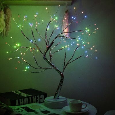 Árvore Luz das Fadas - Decoração Encantadora com Mini Lâmpadas de LED Árvore de Luz Decorativa Franco Center Corolido - 108 LED 