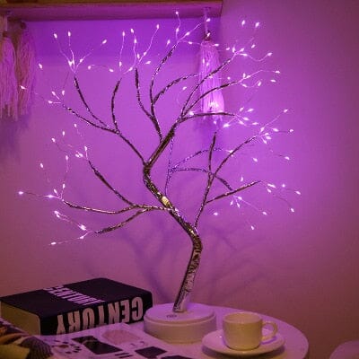 Árvore Luz das Fadas - Decoração Encantadora com Mini Lâmpadas de LED Árvore de Luz Decorativa Franco Center Rosa - 108 LED 