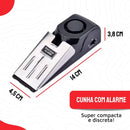 Alarme e trava Portátil tipo Cunha para portas: Segurança Infalível para Sua Casa, Hotéis e Airbnb em Viagens Alarme Portátil Wiio, Franco Center 