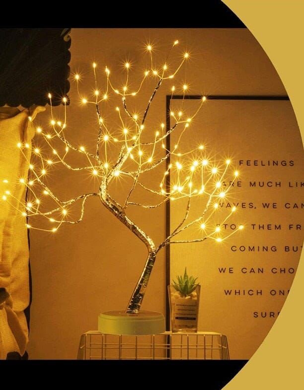 Árvore Luz das Fadas - Decoração Encantadora com Mini Lâmpadas de LED Árvore de Luz Decorativa Franco Center 