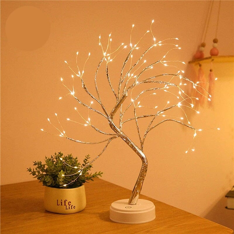 Árvore Luz das Fadas - Decoração Encantadora com Mini Lâmpadas de LED Árvore de Luz Decorativa Franco Center 