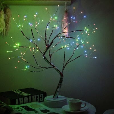 Árvore Luz das Fadas - Decoração Encantadora com Mini Lâmpadas de LED Árvore de Luz Decorativa Franco Center Corolido - 108 LED 