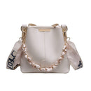 Bolsa de Couro Cachecol Elegance Bolsa feminina Wiio Branco 