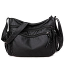 Bolsa de Couro - Valentina Dutra™ Bolsa Franco Center Preto 