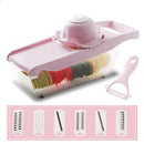 Fatiador Profissional Multifuncional 6 em 1 - O Aliado Perfeito para sua Cozinha Fatiador de Legumes Multifuncional Franco Center Rosa 