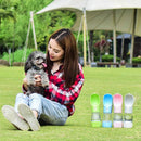 Garrafa de água e ração portátil para Pets - PetFeliz Pet, Cachorro e Gato. Franco Center 
