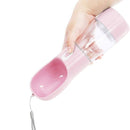 Garrafa de água e ração portátil para Pets - PetFeliz Pet, Cachorro e Gato. Franco Center Rosa 