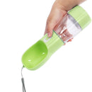 Garrafa de água e ração portátil para Pets - PetFeliz Pet, Cachorro e Gato. Franco Center Verde 