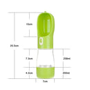 Garrafa PetFeliz 2 em 1 de Água e Ração Portátil para Pets - Bem estar de Cão e Gato Garrafa de Água e Ração Portátil para Pets Wiio, Franco Center 