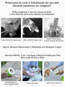 Garrafa PetFeliz 2 em 1 de Água e Ração Portátil para Pets - Bem estar de Cão e Gato Garrafa de Água e Ração Portátil para Pets Wiio, Franco Center 
