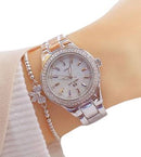 Relógio + Pulseira - Bee Sister Cristais Relógio de braço Franco Center 