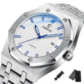 Relógio Suíço Elegance ® Relógio de braço Franco Center Caixa branca 