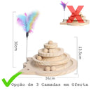 Torre de Diversão para Gatos - 3 Camadas, Oferta Especial para WhatsApp Brinquedo para Pet, Gato, Felinos. Wiio 3 Camadas 