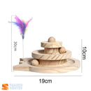 Torre de Diversão para Gatos - Pistas, Disco e Bolas para Horas de Entretenimento! Brinquedo para Pet, Gato, Felinos. Franco Center 2 Camadas 