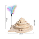 Torre de Diversão para Gatos - Pistas, Disco e Bolas para Horas de Entretenimento! Brinquedo para Pet, Gato, Felinos. Franco Center 3 Camadas 