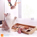 Varinha Interativa de Penas para Gatos - Conjunto de 7 Peças Brinquedo para Pet, Gato, Felinos. Franco Center 